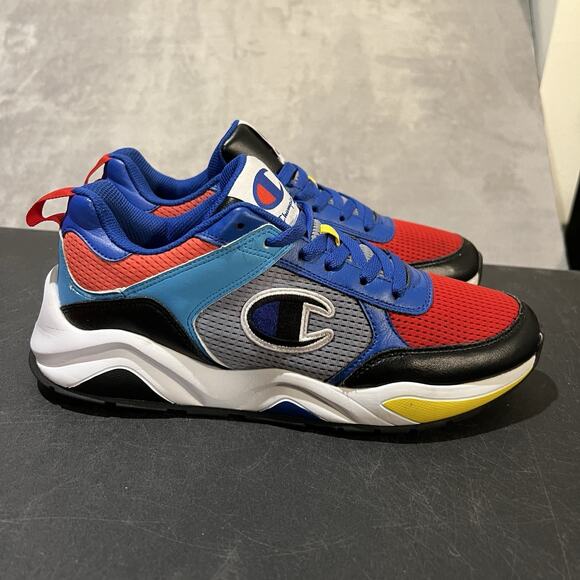 Champion 93Eighteen Mens 10.5 Multicolor Athletic Colorblock Sneakers - Picture 1 of 10